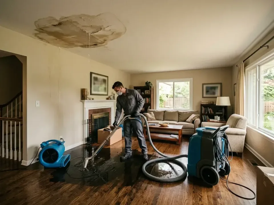 attic-pipe-burst-ceiling-drip-008 — frequently asked questions, Water Damage Restoration & Carpet Care in Aldan, PA